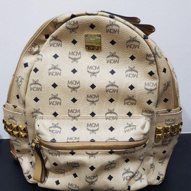 Preloved mcm backpack clearance