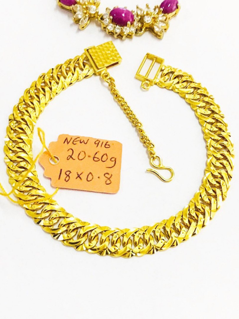 Rantai Tangan Padu Putera Puteri 20 60gram Women S Fashion Jewellery On Carousell