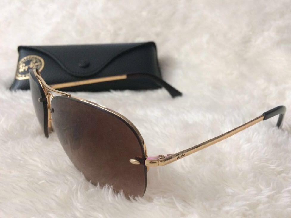 Highstreet 59mm semi deals rimless aviator sunglasses
