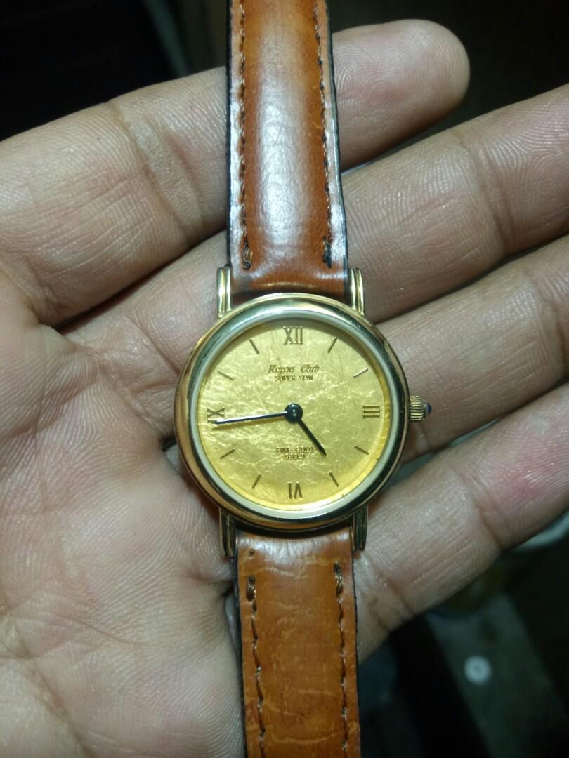 REGENT CLUBSUPER SLIM FINE GOLD 999.9腕時計 - 腕時計(アナログ)