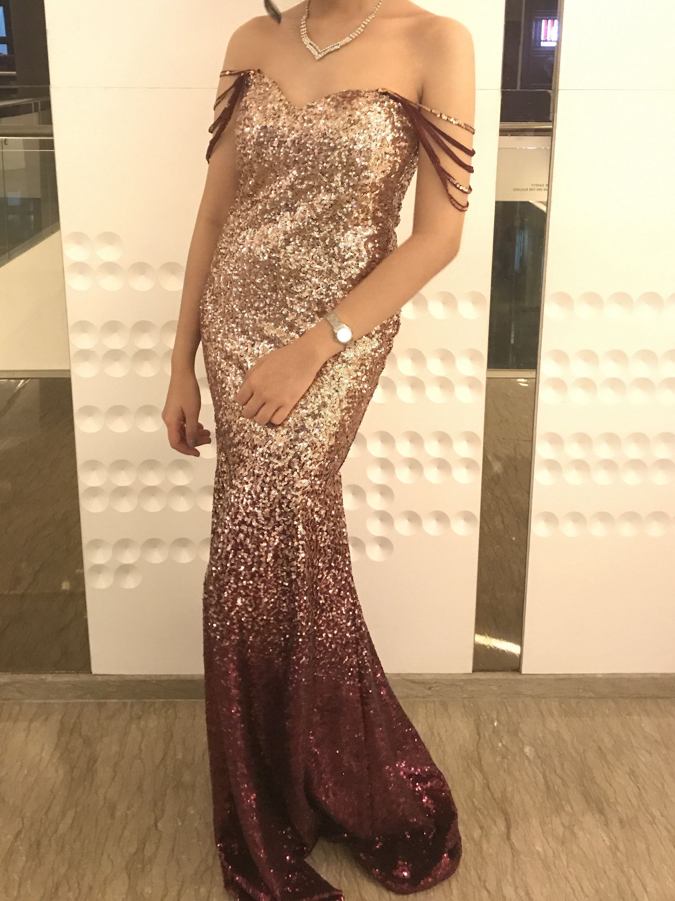 Gaun sequin cheap