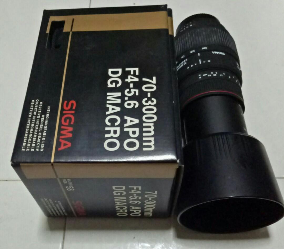 Sigma 70 300mm F4 5 6 Apo Macro For Nikon Af D Photography Lenses On Carousell