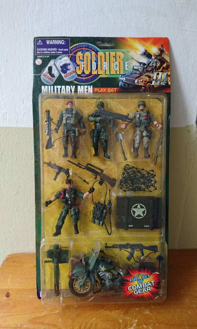 Tiger Squad Soldier Force Military Men Play Set New in Package 3-3/4" Figures 