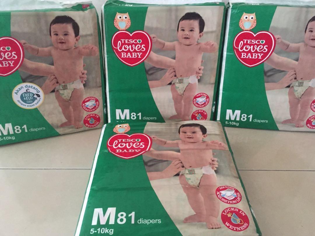 Tesco love baby diapers size M Babies Kids Bathing Changing