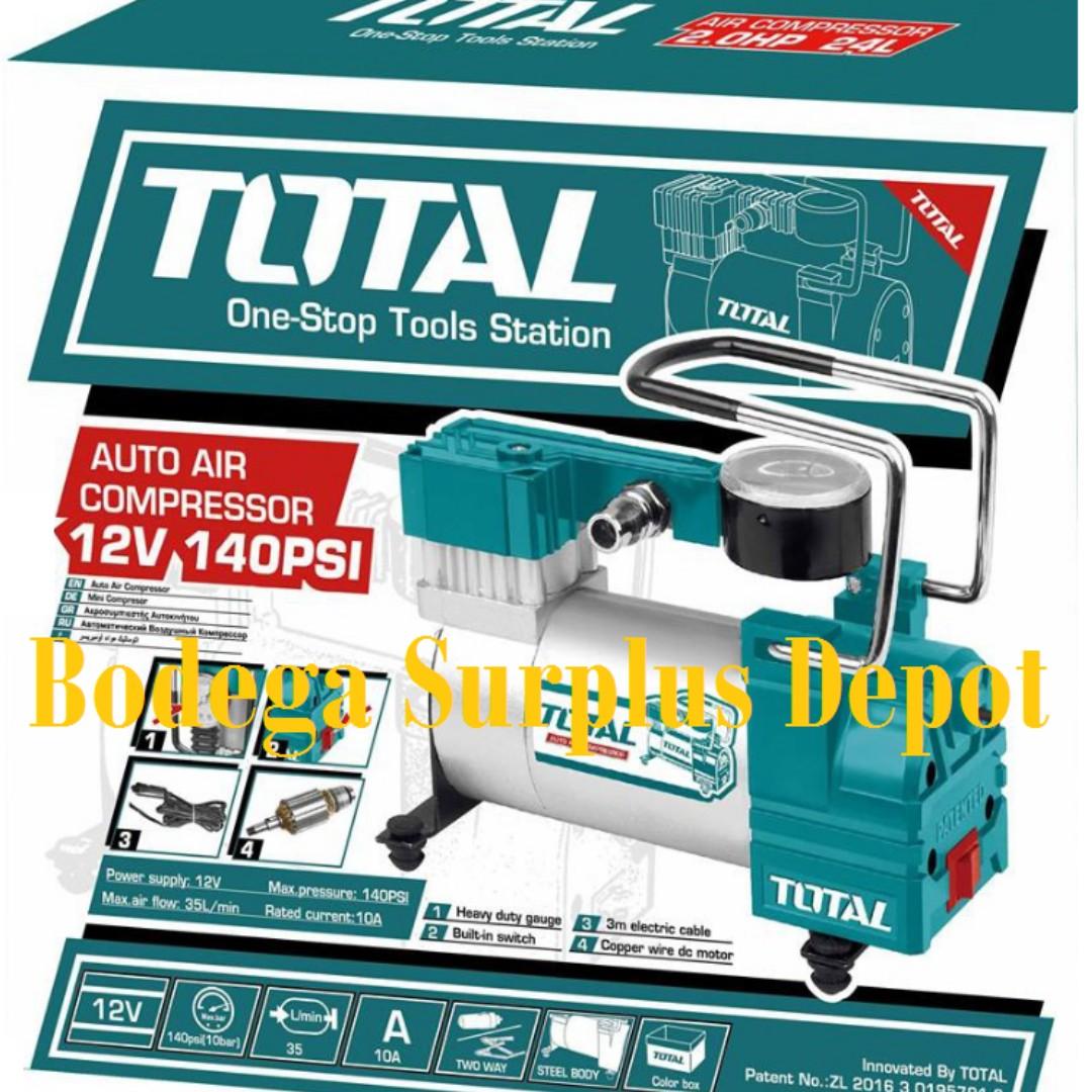 Total Mini Air Compressor Inflator 140psi Heavyduty 220volt Sale