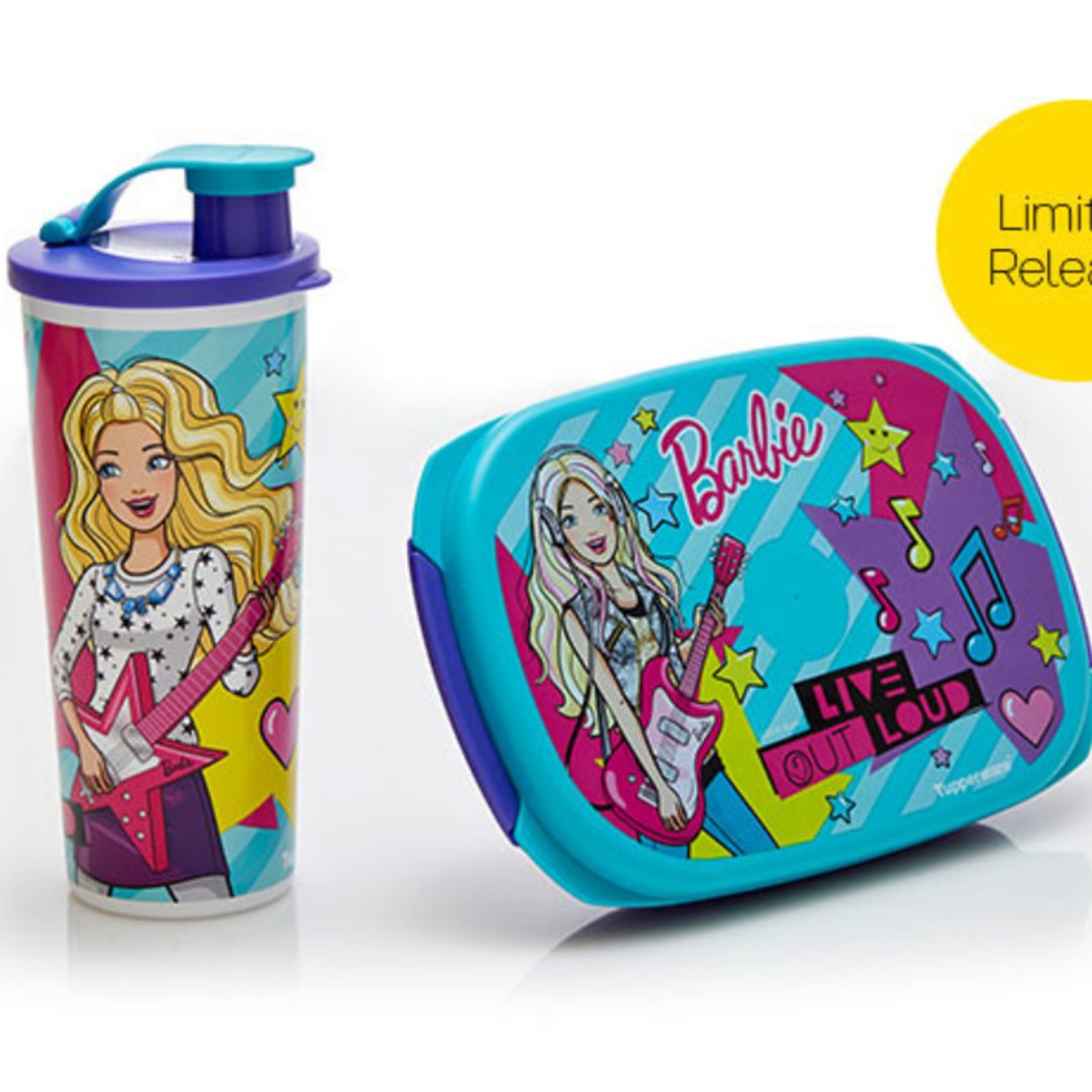 barbie lunch box tupperware