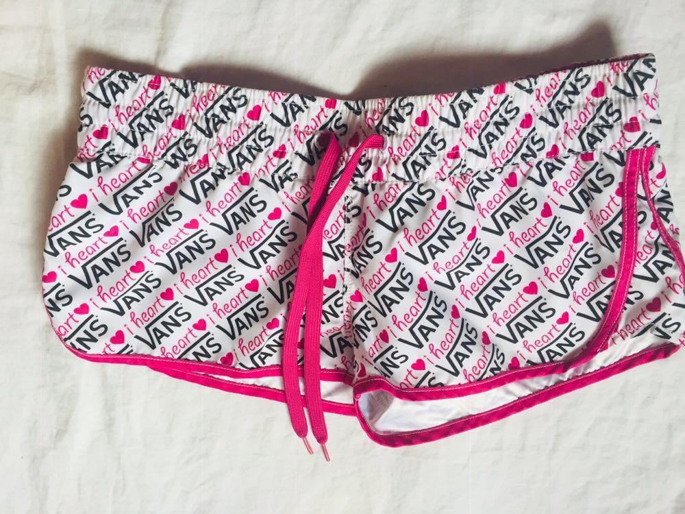 vans shorts Pink
