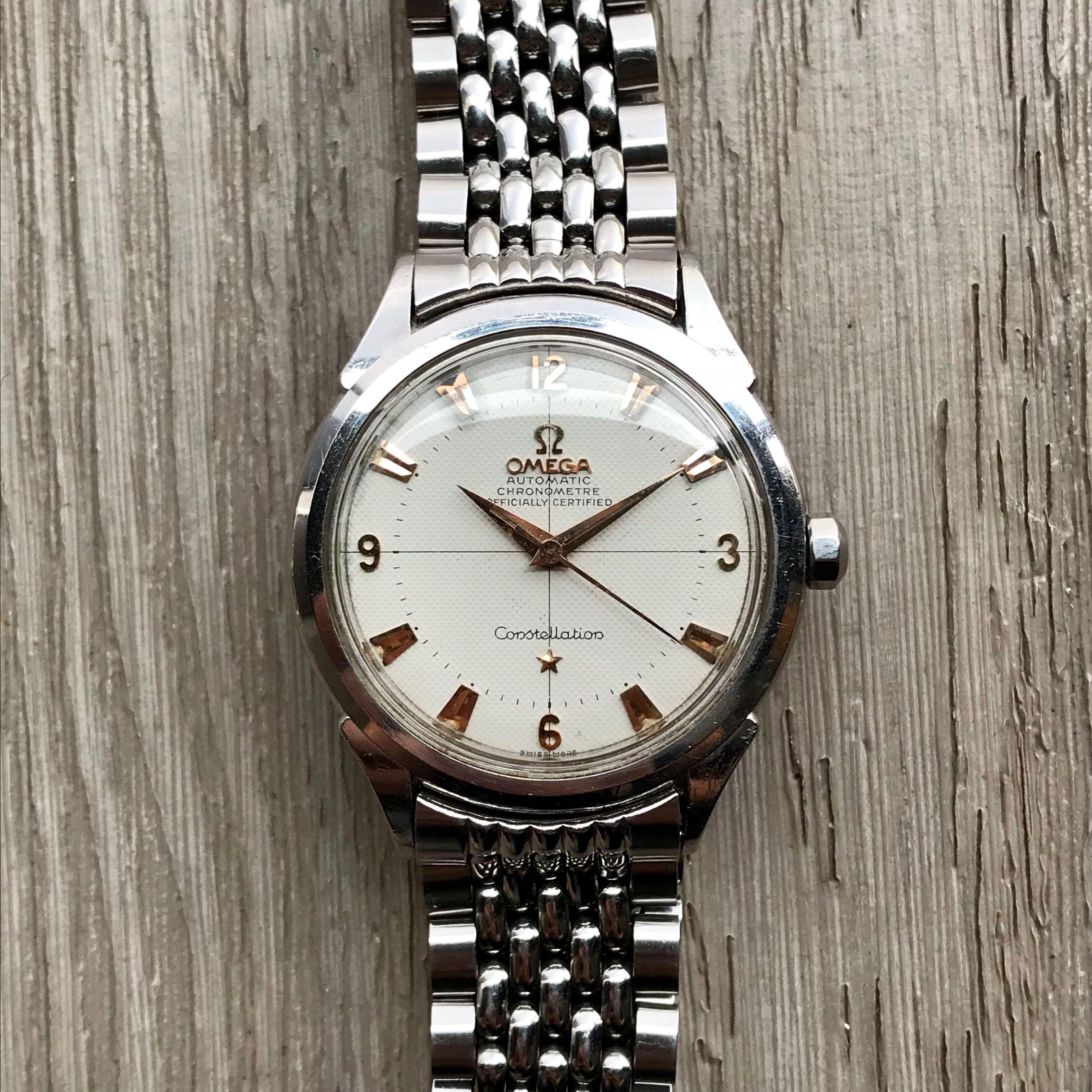 Vintage Omega Constellation Guilloche Dial Automatic Watch ...
