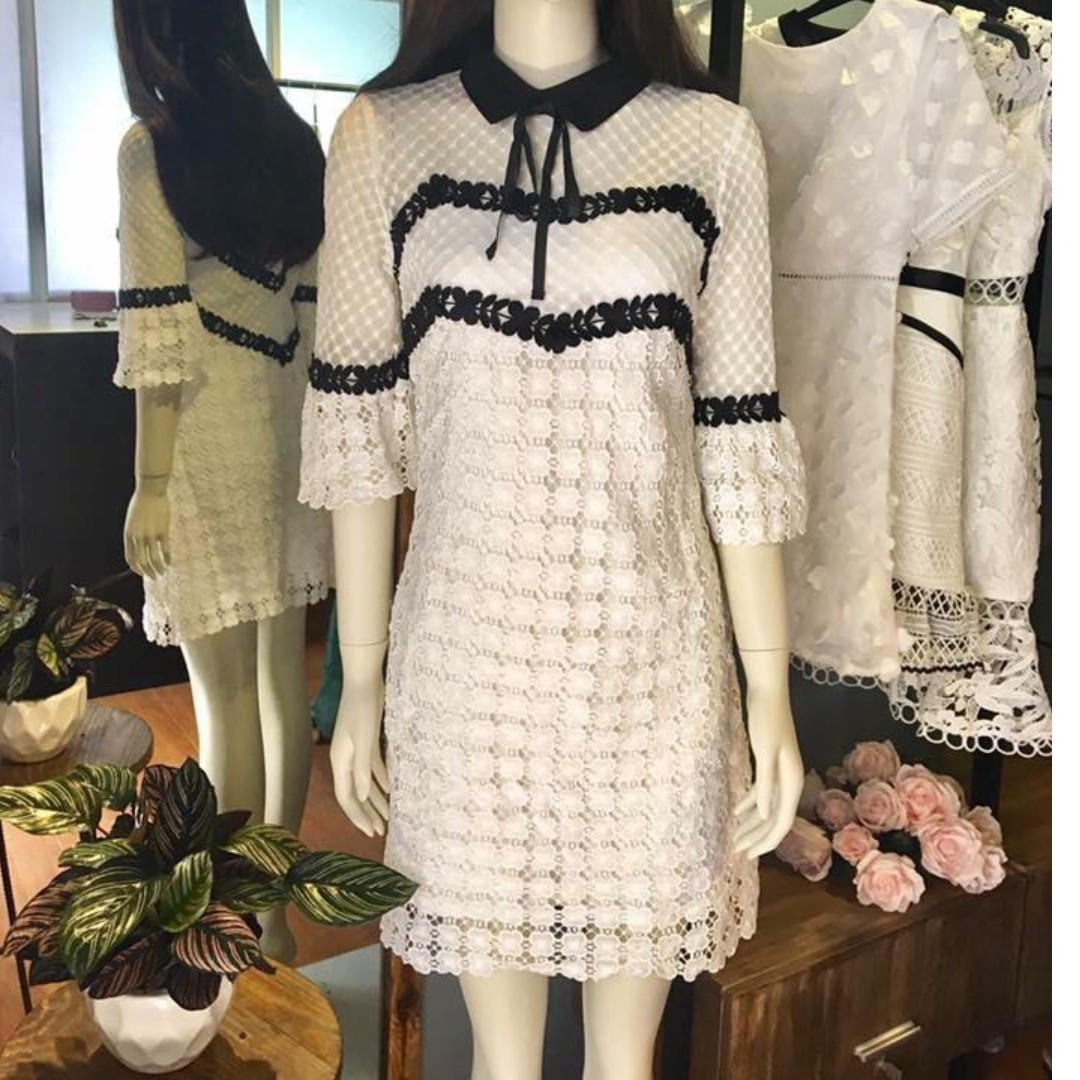 latest white dress design 2018