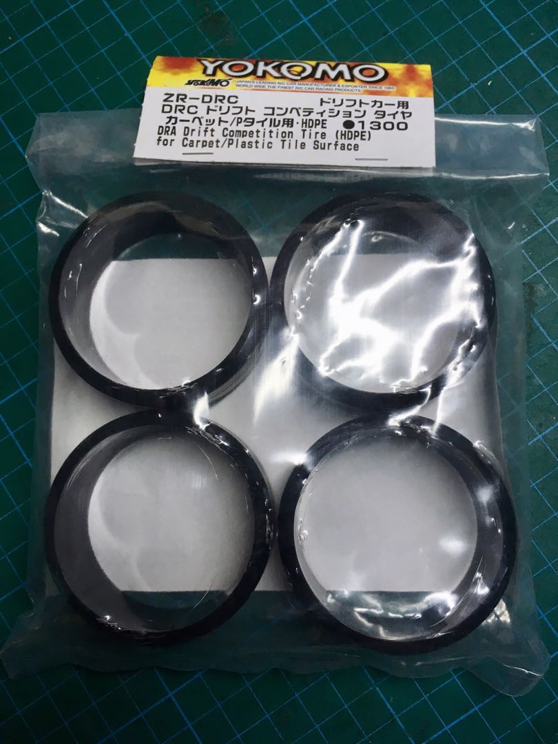 Yokomo DRC Competition Drift Tire for Carpet / PTile (4pcs), Hobbies
