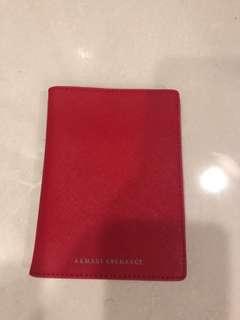 Armani exchange passport holder