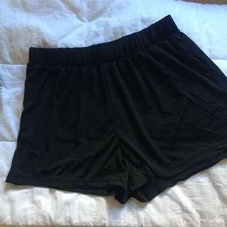 Basic Black Flowy Shorts