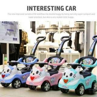 Hello Kitty 4 in 1 Stroller Push Cart Toy Car for Kids