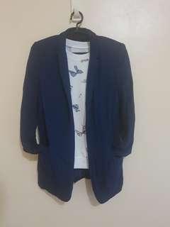 F21 Navy Blue Blazer