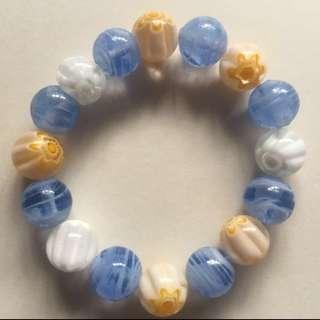 Handcrafted Glass Bead Bracelet