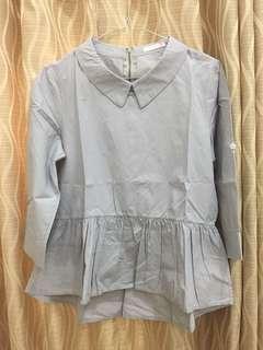 Grey tops yuan clothing