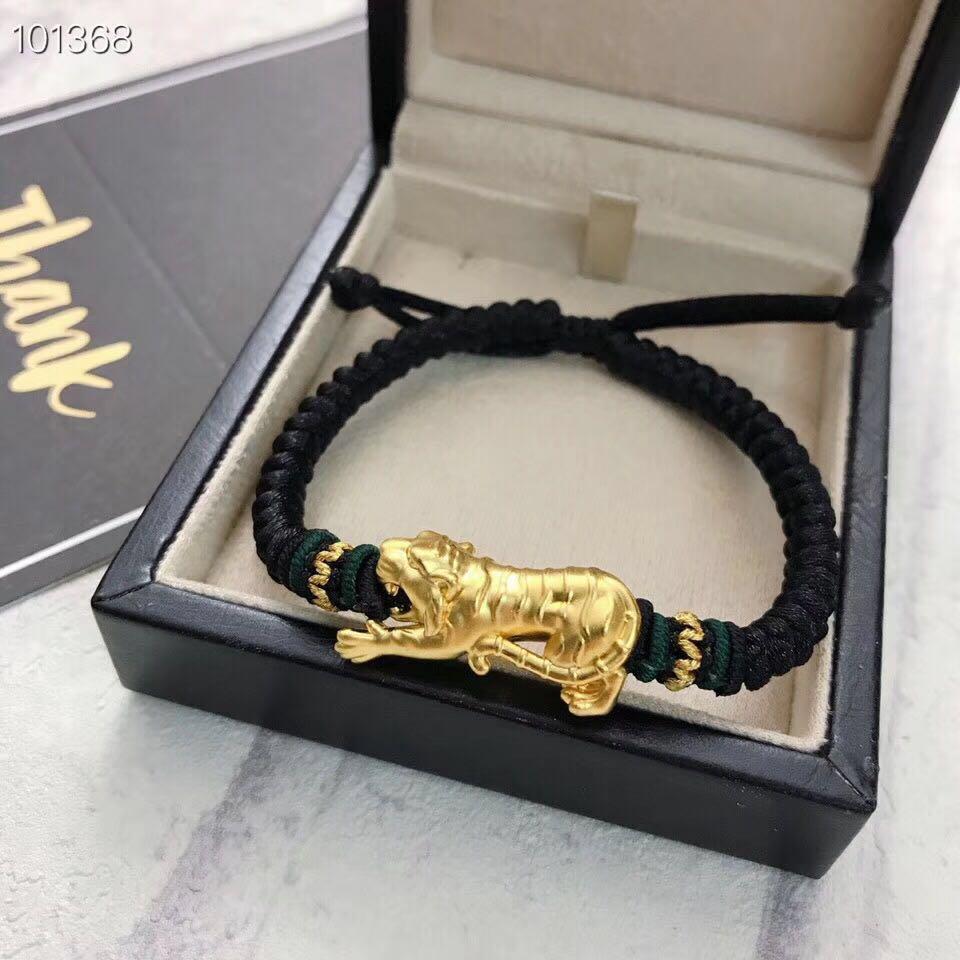Gold tiger charm top