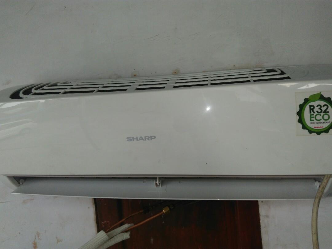 Ac 1 2pk Sharp Eco R32 Original Second Pasang Electronics