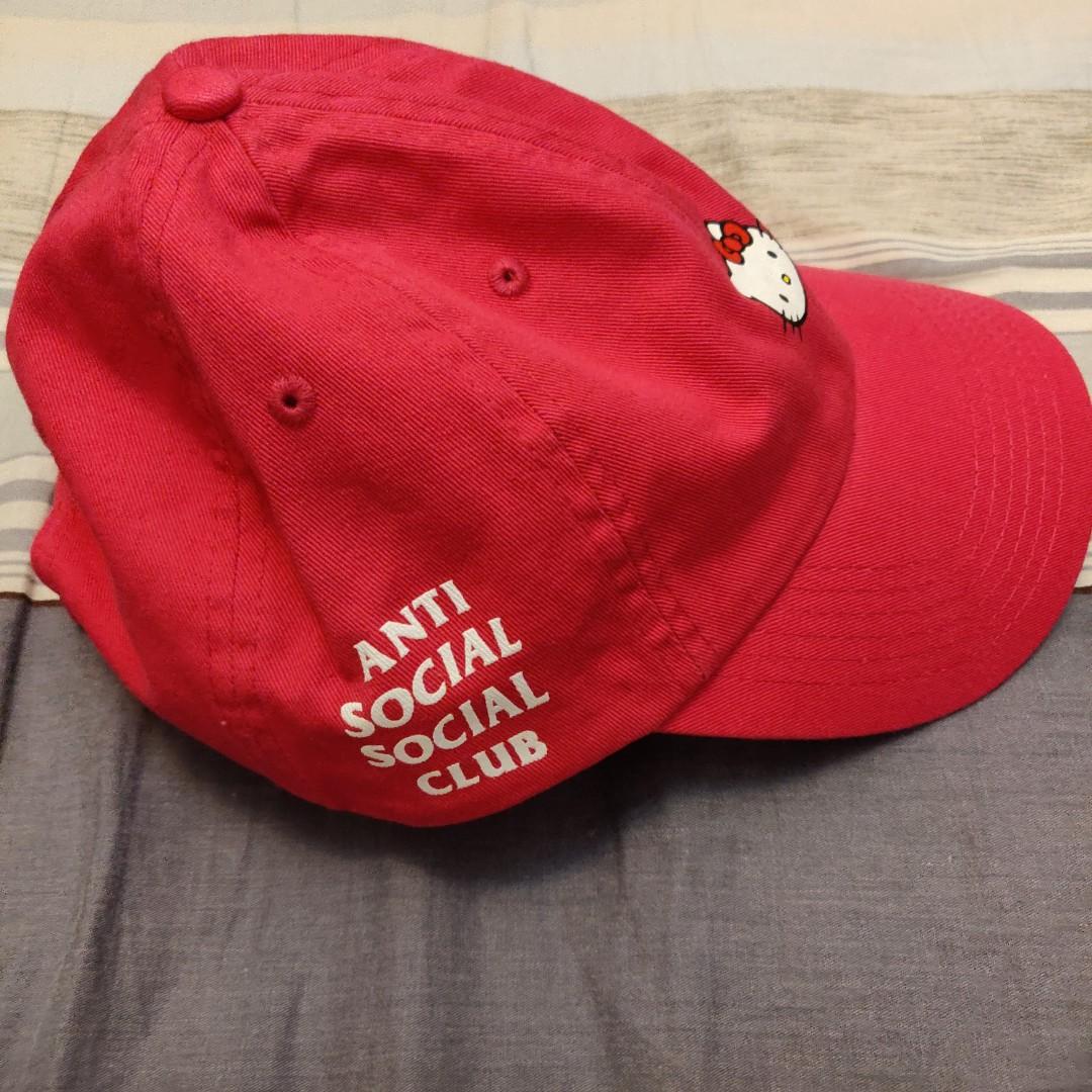 anti social social club hello kitty hat