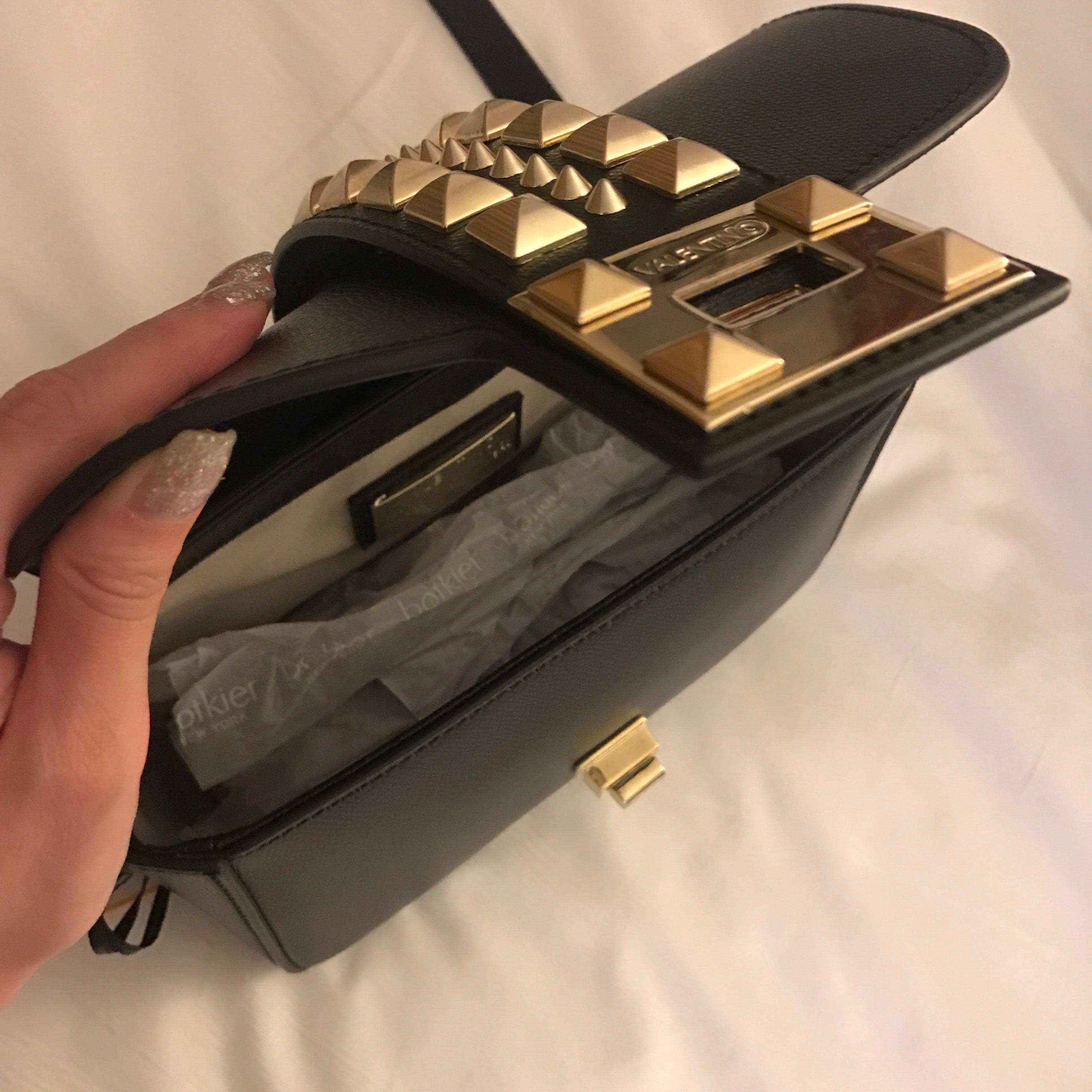 Valentino gold studded sale bag