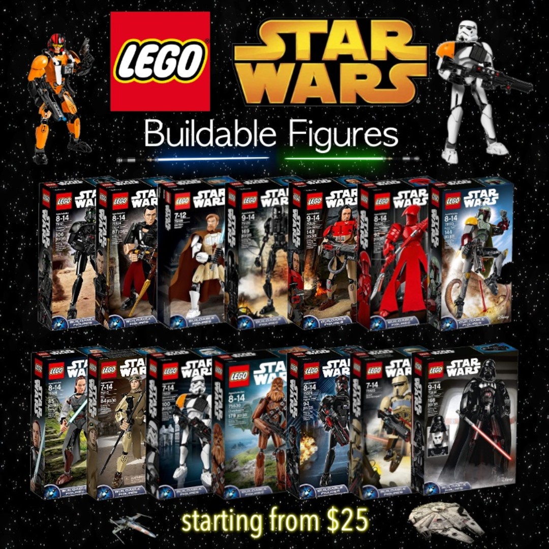 Lego buildable figures list 2025