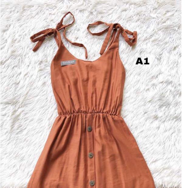 orange day dress