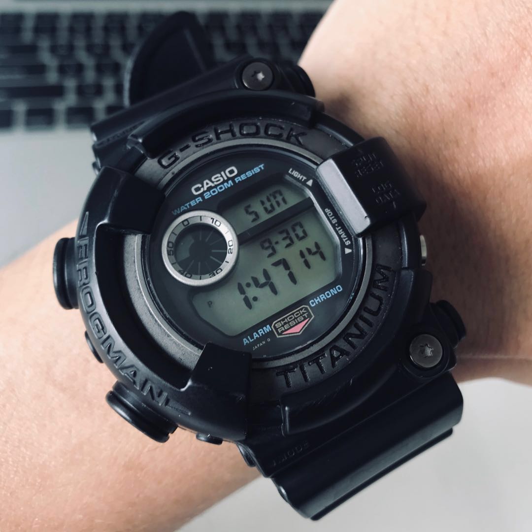 Casio G-SHOCK 1995 Legendary Frogman DW-8200-1A Titanium Screwback Watch,  Men's Fashion, Watches  Accessories, Watches on Carousell