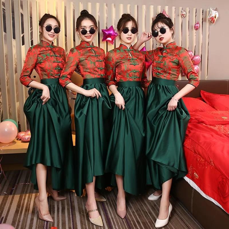 Chinese bridesmaid dresses discount