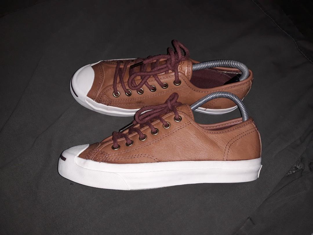 Converse Jack Purcell Brown Leather, Men's Fashion, Footwear, Sneakers Carousell