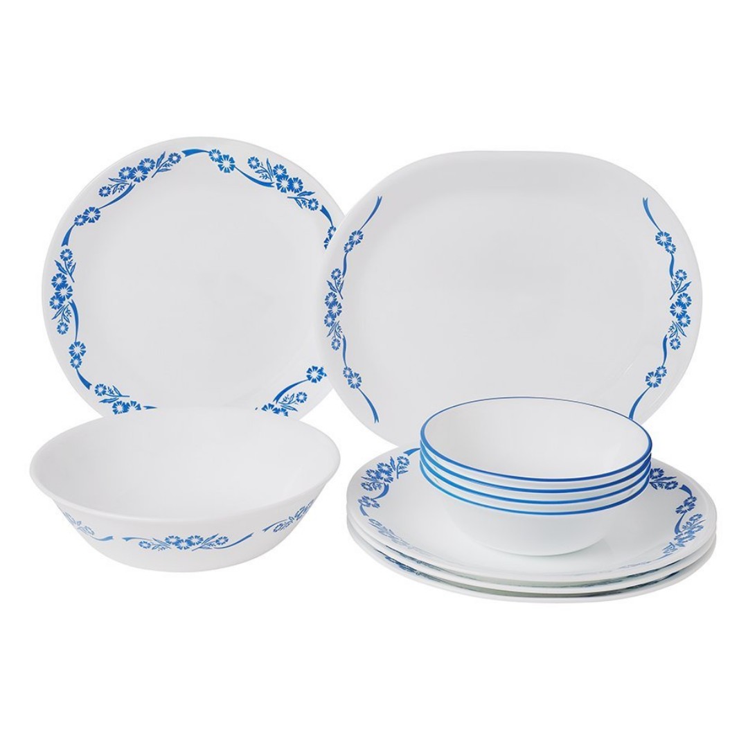 Corelle 10 piece Dinner Set Blue Cornflower Furniture Home