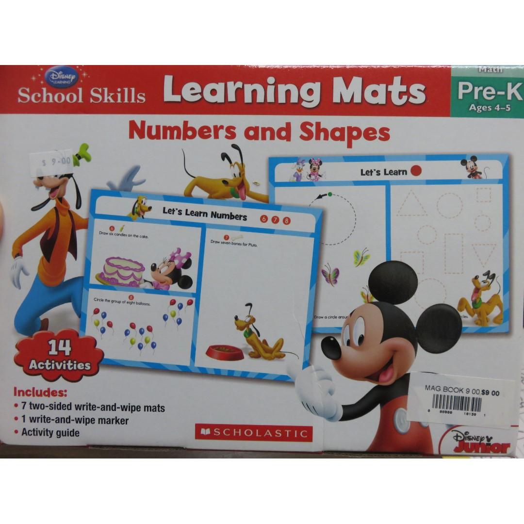 Disney Learning Mats, Hobbies & Toys, Toys & Games on Carousell
