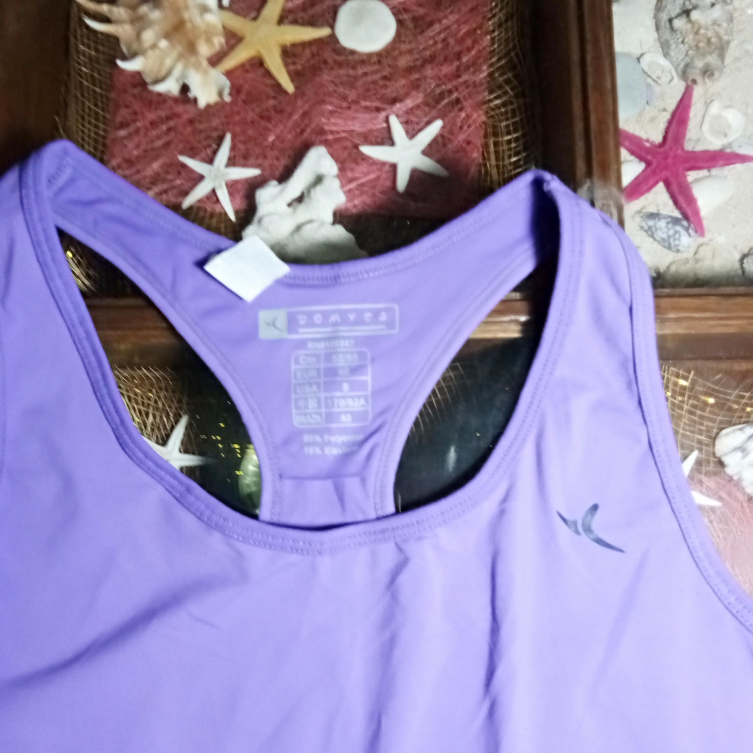 Dri-fit shirt (Category: Activewear) located in Quezon City. Submitted by rainbowpride (Listing ID 197234254, Image 3). Description: Used. In great condition. Domyos tank top light weight, breathable fabric Fits small to medium built.