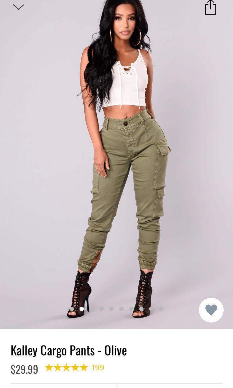 black cargo pants fashion nova