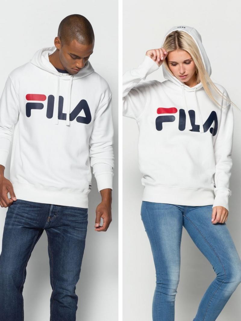 Fila – Hoodie Unisex (Black/White), Men's Fashion, Coats, Jackets and Outerwear on Carousell