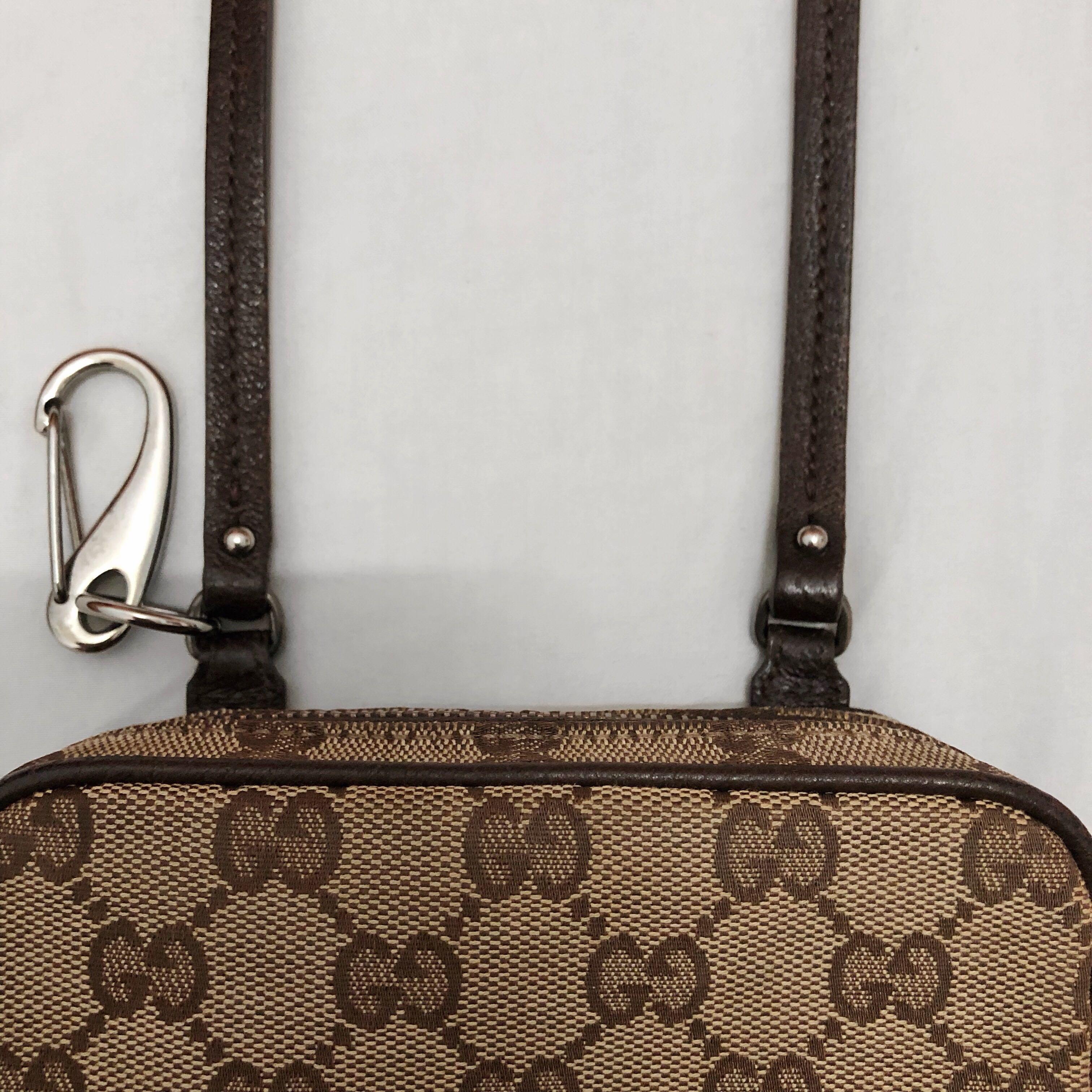 Gucci GG Canvas Brown Tracollina Sling Bag
