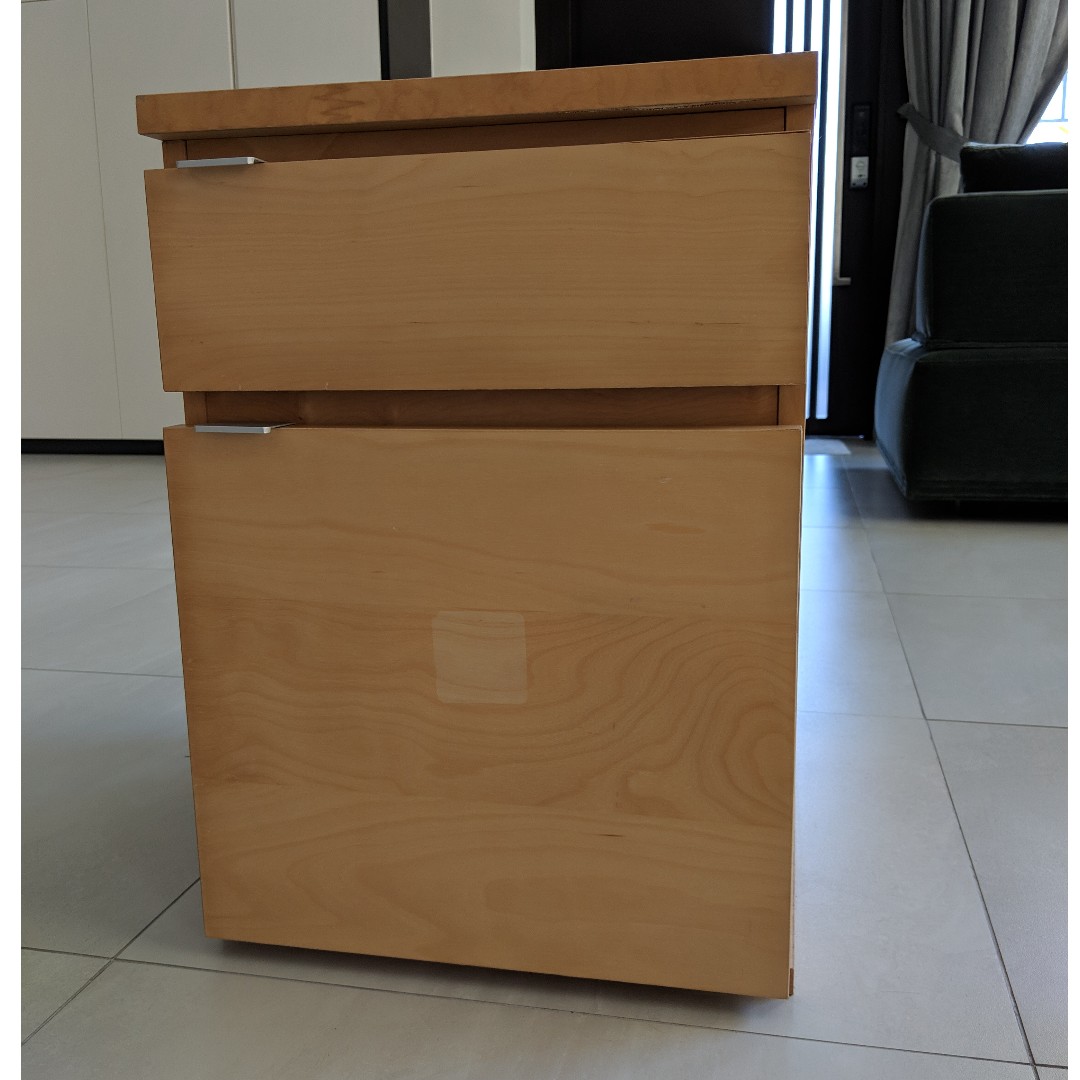 Ikea Jonas Cabinet With Wheels Furniture Shelves Drawers On Carousell