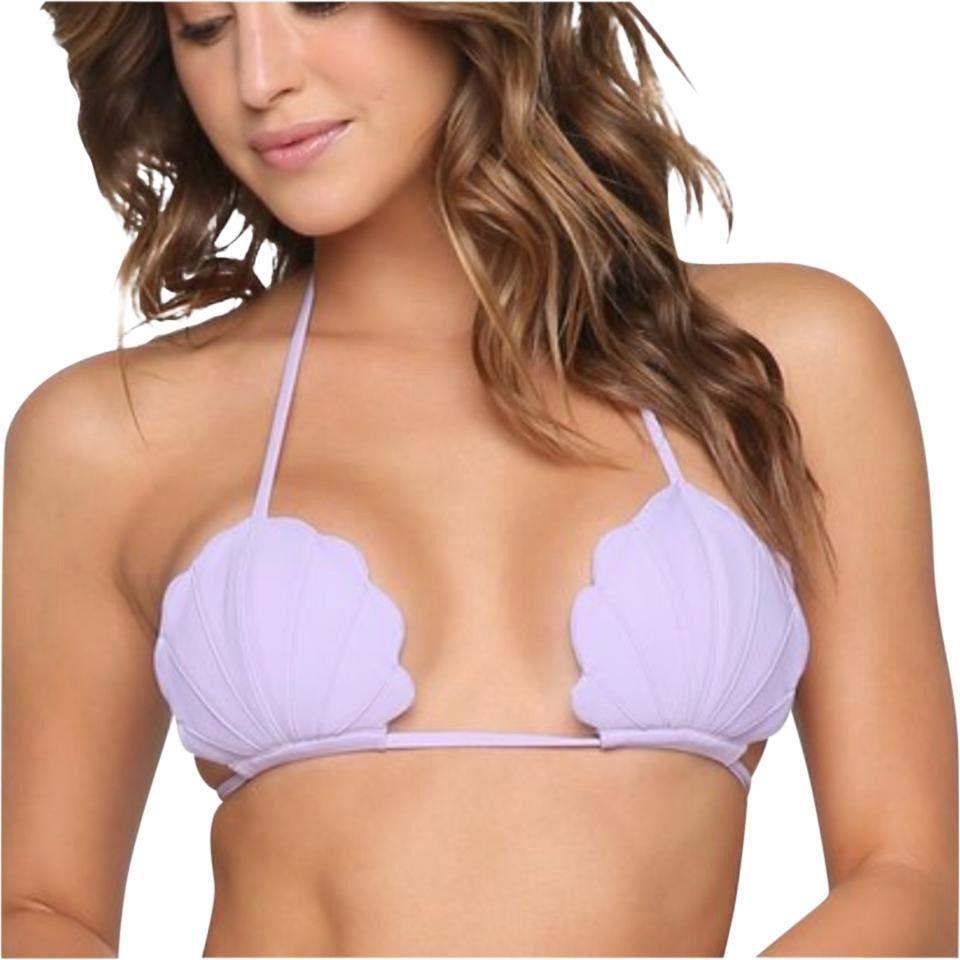 Purple shell bikini top hot sale