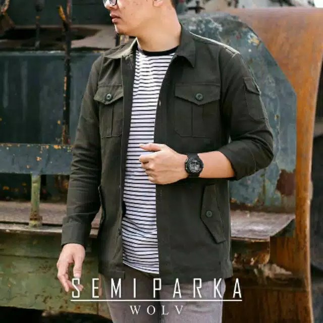 Jaket Semi Parka Army