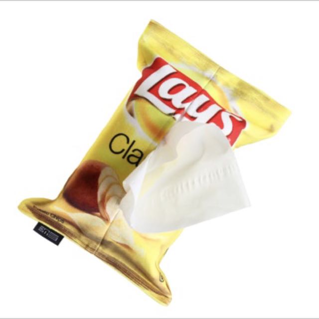 Lay's potato chips tissue holder cover box packet napkin, Furniture, Home Decor, Cushions & Linen on Carousell Lay's potato chips tissue holder cover box packet napkin, Furniture, Home Decor, Cushions & Linen on Carousell