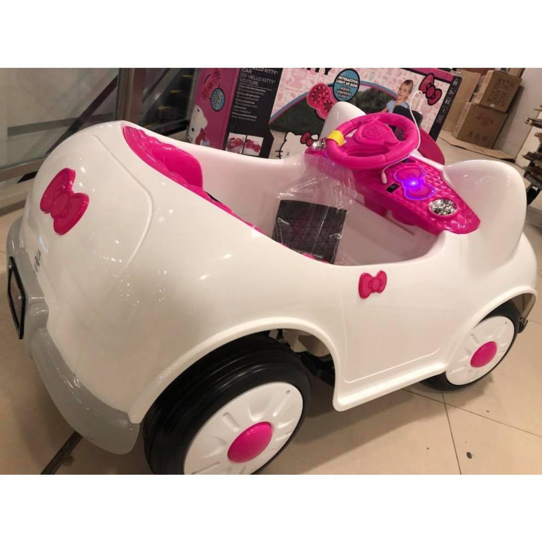 License Big Hello Kitty Electric Ride On Toy Car For Kids, Babies