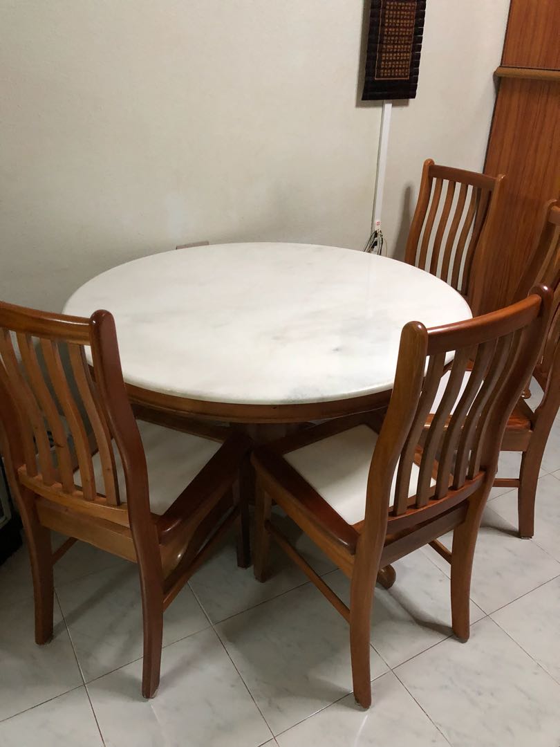 Marble Dining Table For Sale Furniture Tables Chairs On Carousell
