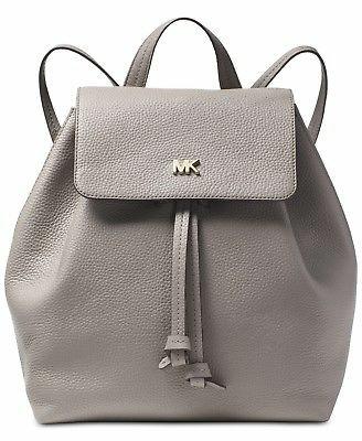 michael kors junie medium pebbled leather backpack