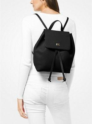 Michael Kors Junie Medium Pebbled Leather Backpack Women s Fashion Bags Wallets Cross body Bags on Carousell