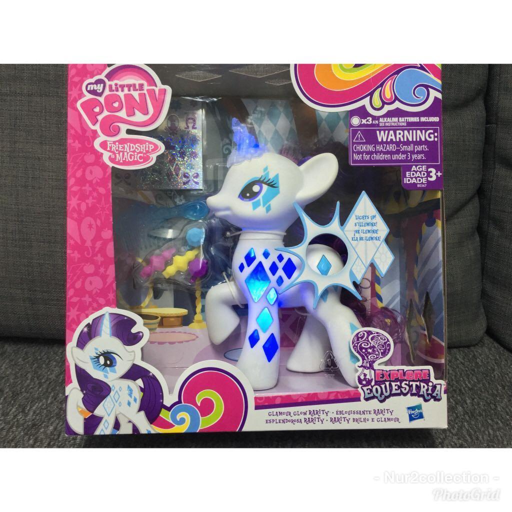 NEW READY STOCK Hasbro My Little Pony MLP Cutie Mark Magic Glamour Glow Rarity Figure