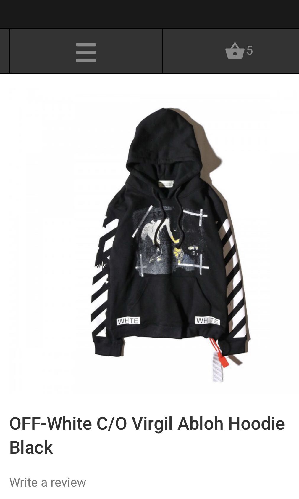 off white hoodie review