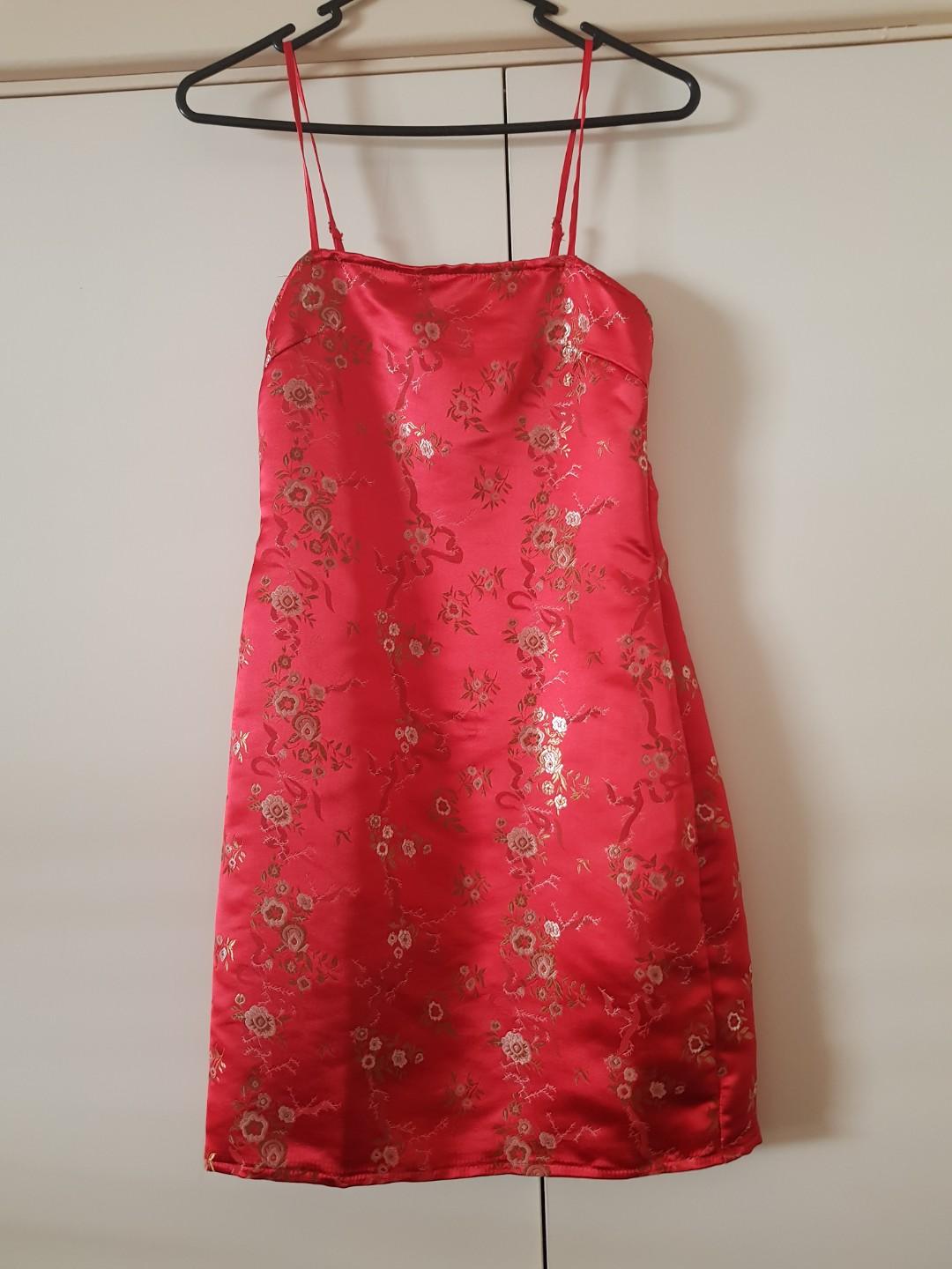oriental jacquard bodycon dress