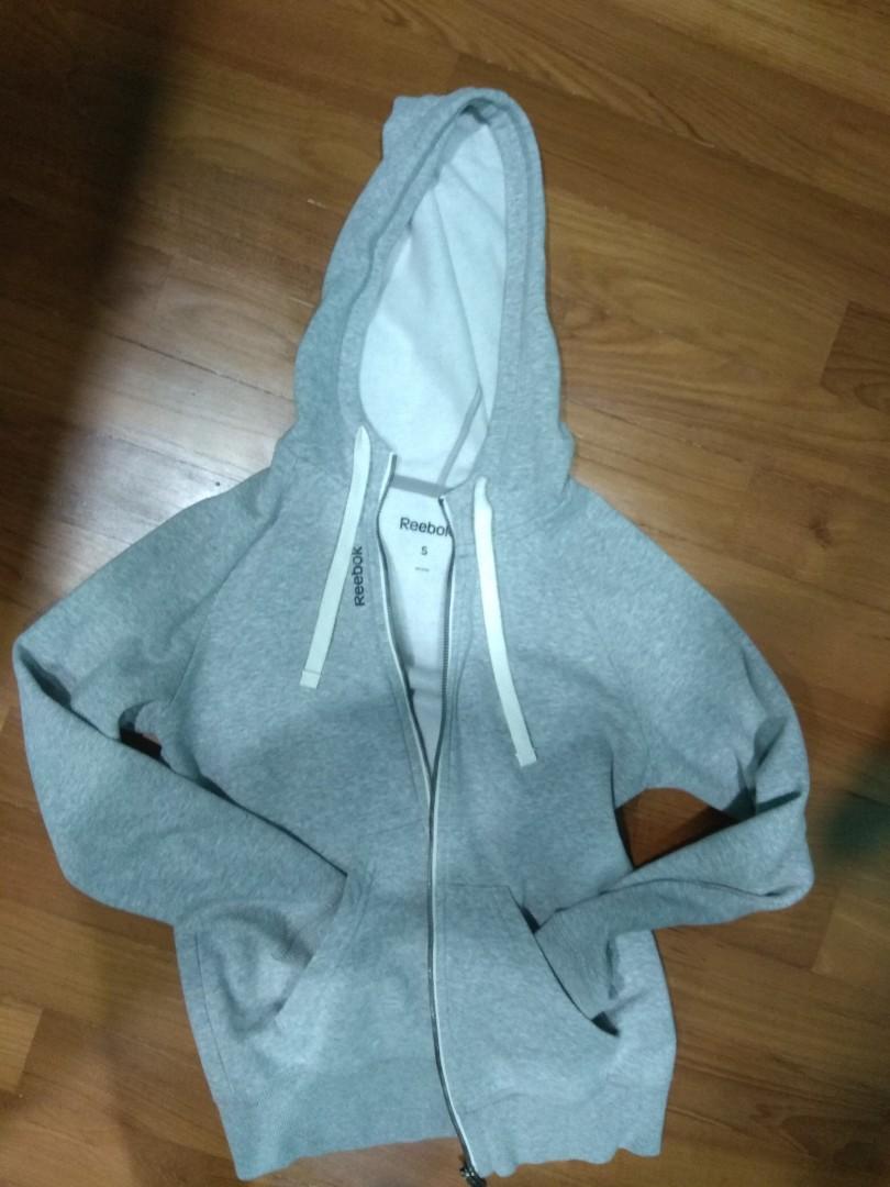 Reebok outlet gray hoodie