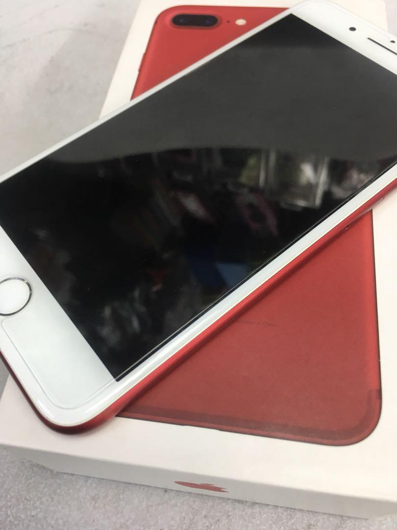 secondhand iphone 7plus 128g red semi