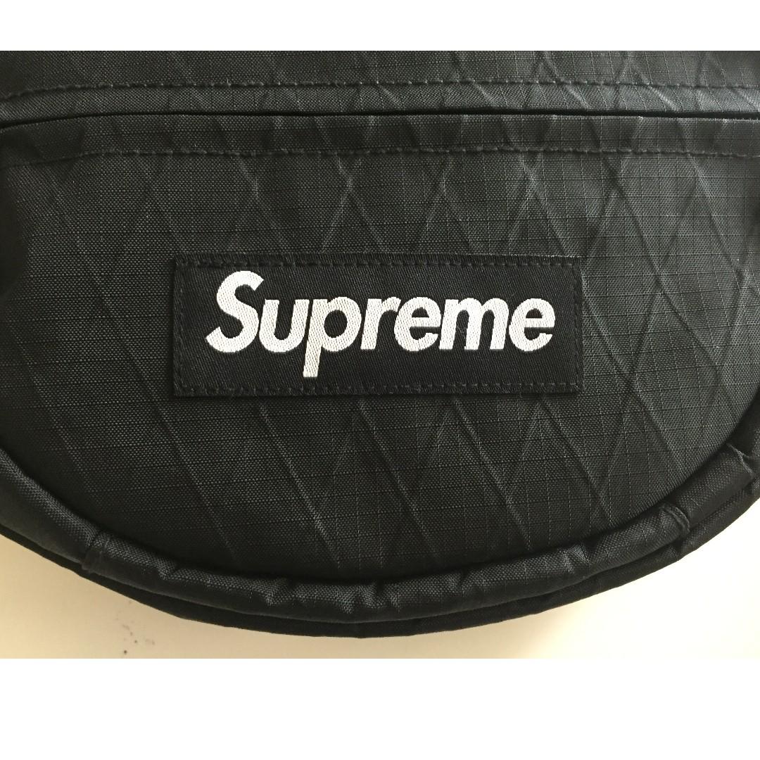 Supreme black waist bag fw18 deals