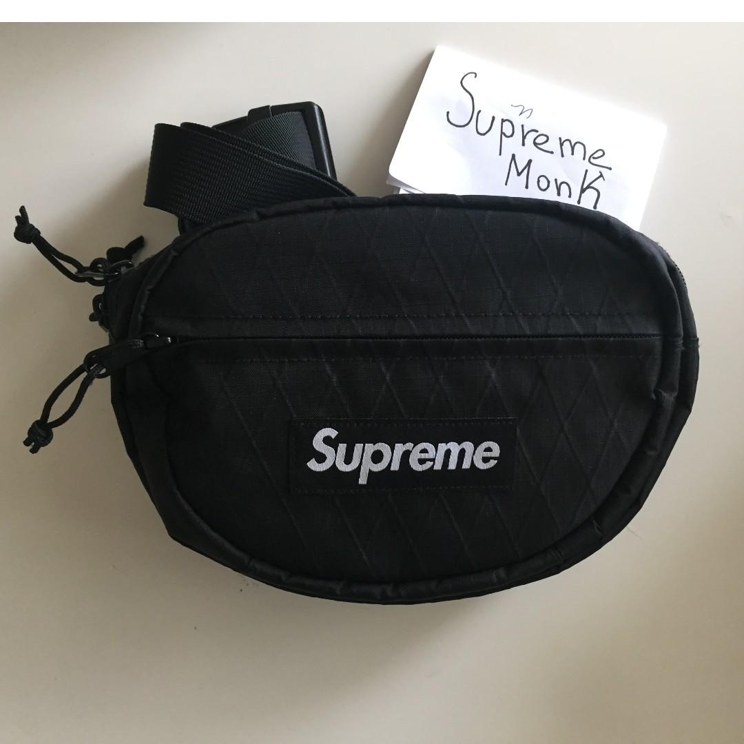 Supreme Waist Bag FW18 Black Men s Fashion Bags Sling Bags on Carousell